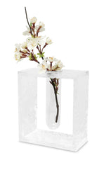Acrylic Vase with Tube Inlay - Medium
