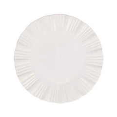 Bari White European Dinner Plate