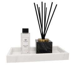 Black Marble Reed Diffuser, "Lily of the Valley" Scent