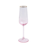 Rainbow Champagne Flute, Pink