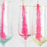 Rainbow Champagne Flute, Pink