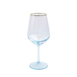 Rainbow Wine Glass, Turquoise