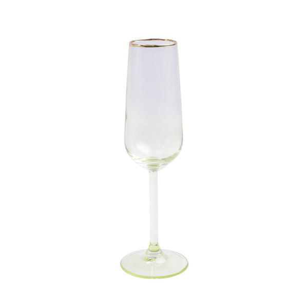 Rainbow Champagne Flute, Yellow