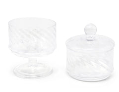 Liscio Ottico - Double Cookie Jar with Spiral Design
