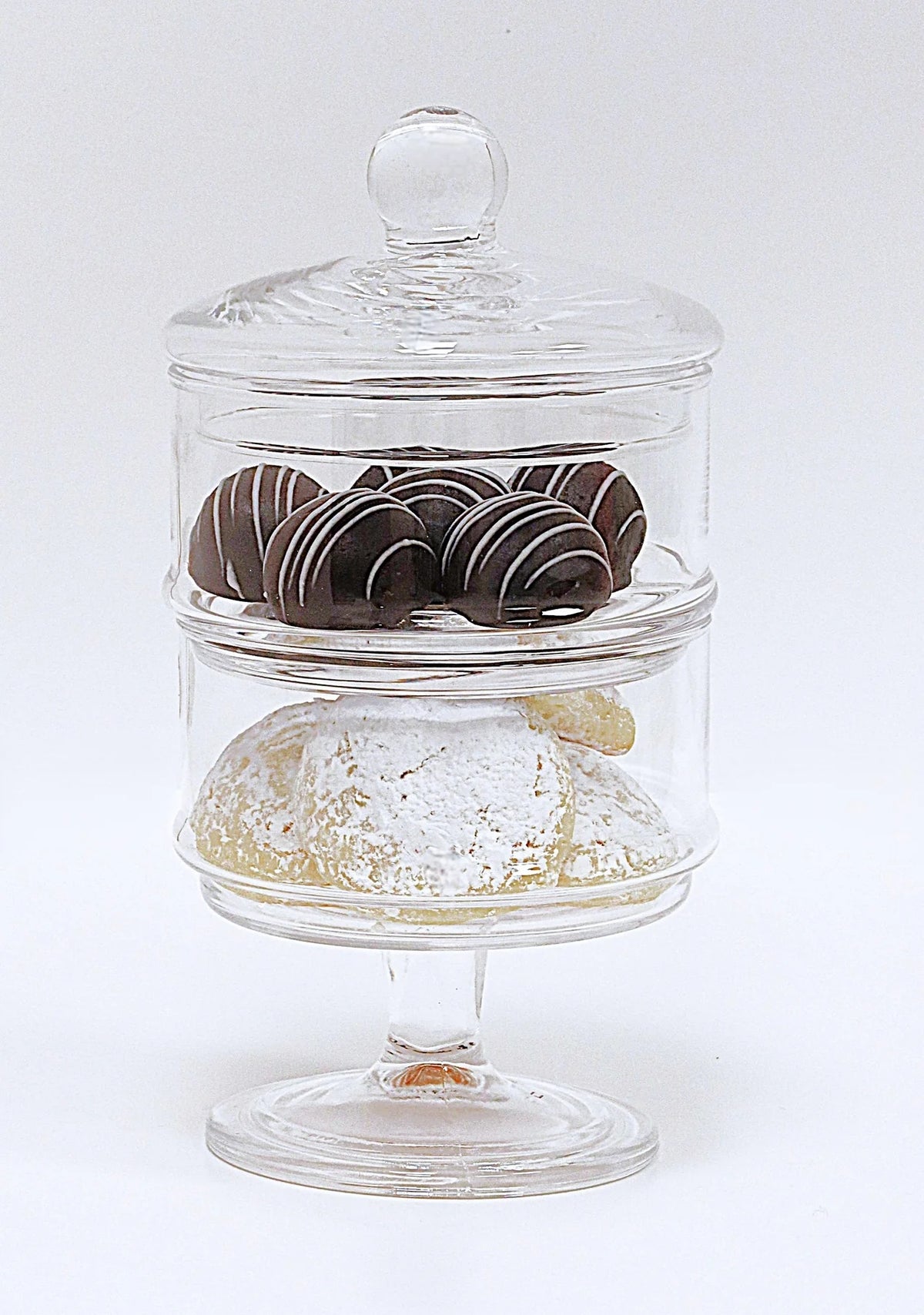 Liscio Ottico - Double Cookie Jar with Flat Design