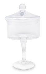Liscio Ottico - Stemmed Cookie Jar with Ball Knob on Lid - Flat