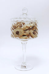 Liscio Ottico - Stemmed Cookie Jar with Ball Knob on Lid - Spiral