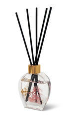 Clear Reed Diffuser with Pink Flower