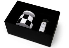 Black and White Checked Reed Diffuser