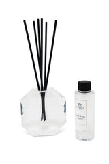 Crystal Diffuser Dimensional Design with Black Reeds