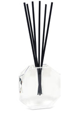 Crystal Diffuser Dimensional Design with Black Reeds