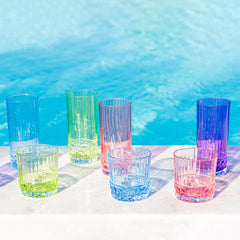 Deco Assorted Short Tumblers - Set Of 4