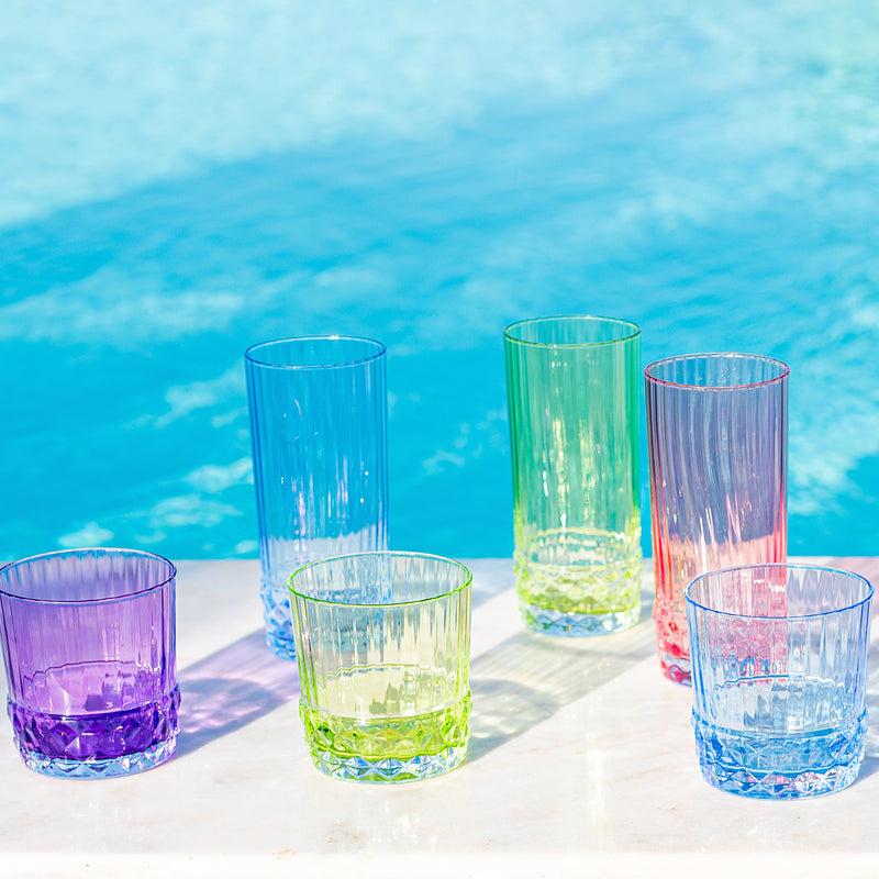 Deco Assorted Short Tumblers - Set Of 4