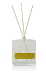 Clear Bottle Reed Diffuser with White Flower and White Reeds, "Cold Water" Scent