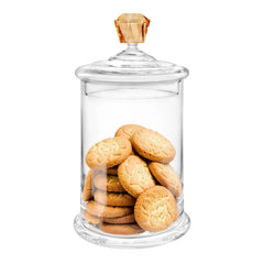 Canister with Colored Diamond Handle - Large