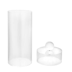 Acrylic Canister With Clear Ball Knob