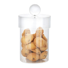 Acrylic Canister With Clear Ball Knob