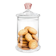 Canister with Colored Diamond Handle - Large
