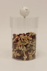 Acrylic Canister With Marble Ball Knob