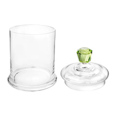 Canister with Colored Diamond Handle - Medium