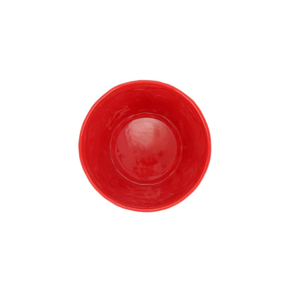 Viva Garden Red Embossed Leaves Cachepot