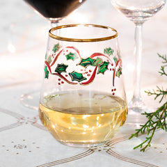 Holly Stemless Wine Glass