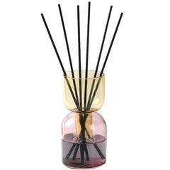 Reed Diffuser, Pink Bottom, Amber Top - Lily of the Valley