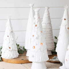 Foresta White Large Tree With Red Bird