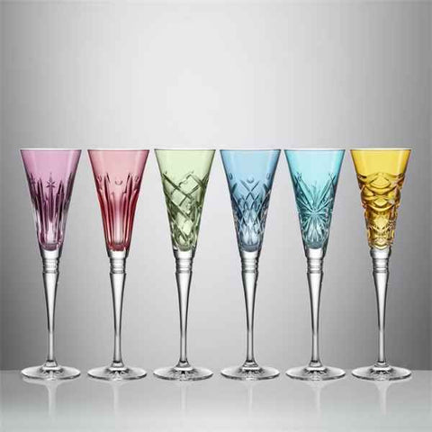 Winter Wonders Flutes Assorted Colors Set of 6