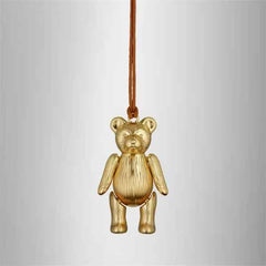 2024 Christmas Teddy Bear Golden Ornament