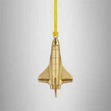 2024 Christmas Rocketship Golden Ornament