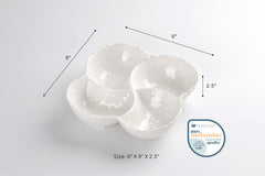 Wave 4 Section Bowl – Shatterproof Melamine