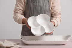 Wave 4 Section Bowl – Shatterproof Melamine