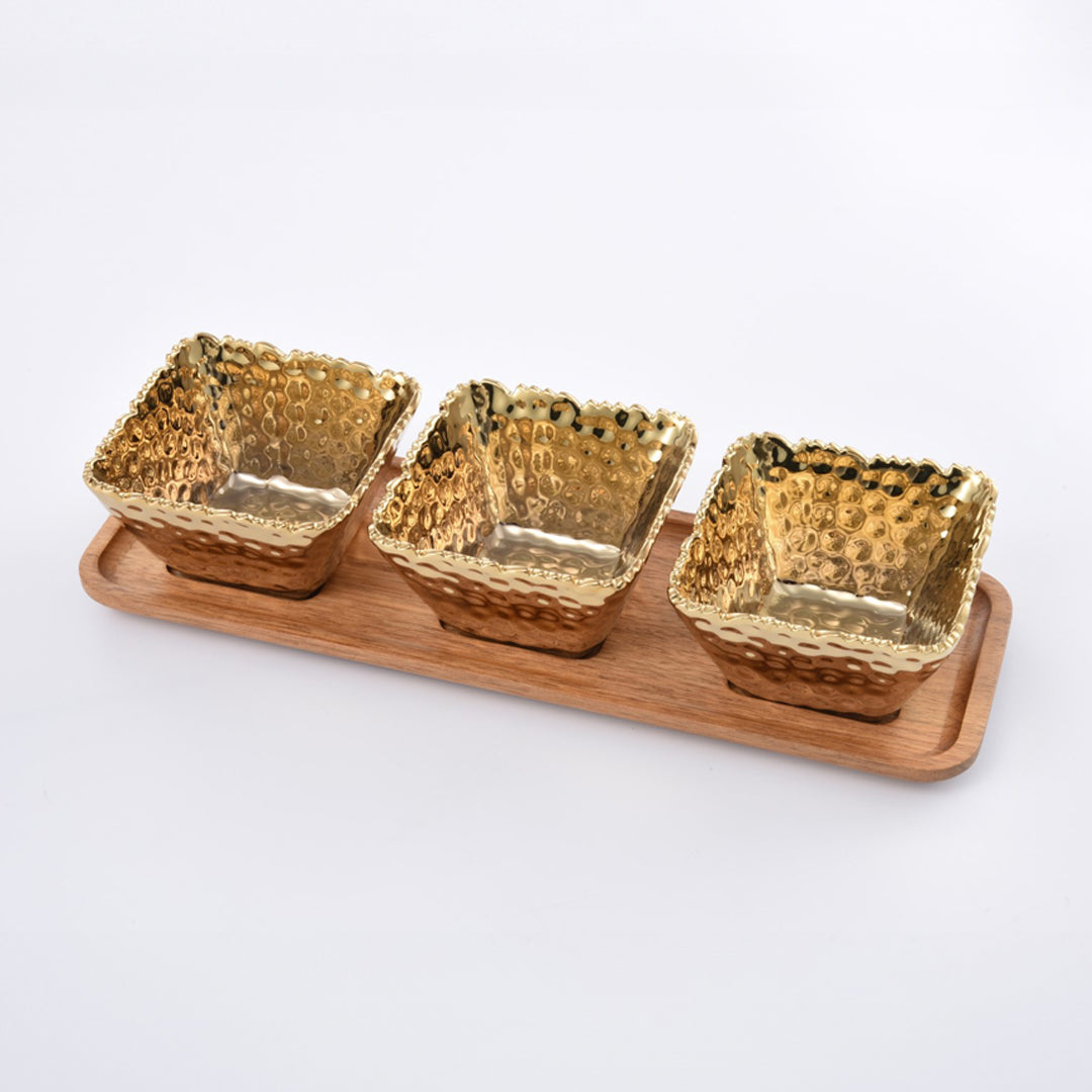 Golden Millennium Entertaining Set – 4 Pcs.
