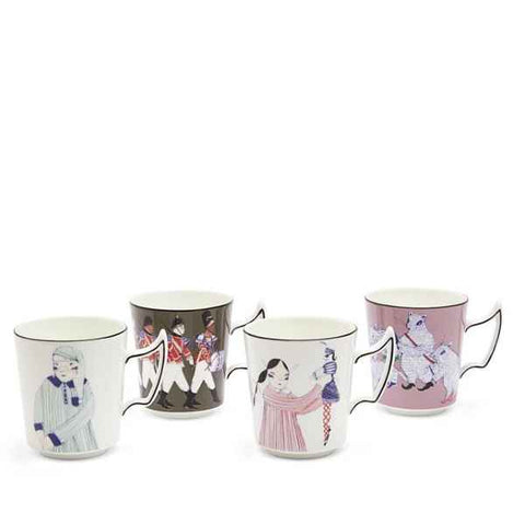 Nutcracker Mugs Set of 4