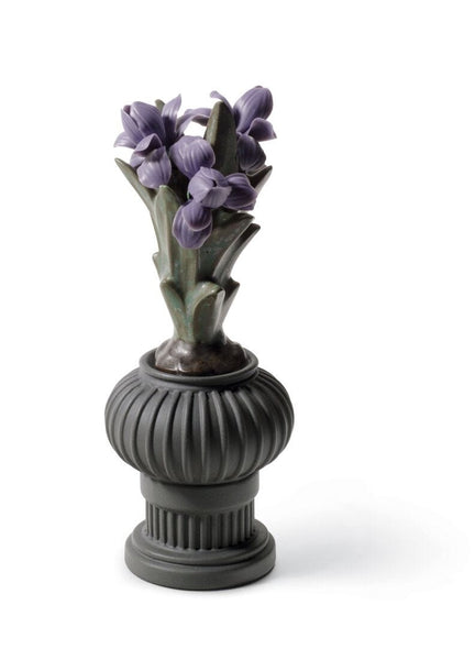 Iris Flowers Pot For Warrior Boy Figurine