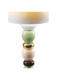 Palm Firefly Golden Fall Table Lamp. Green And Blue