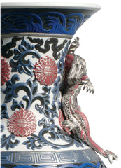 Oriental Vase Sculpture, Red - Limited Edition