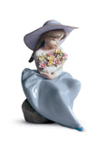 Fragrant Bouquet Girl Figurine