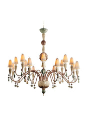 Ivy And Seed 16 Lights Chandelier, Large Flat Model, Spices (US)
