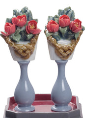 Tables For Sweets And Peach Flowers Figurine