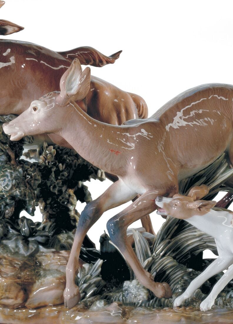 Pursued Deer Sculpture - Limited Edition