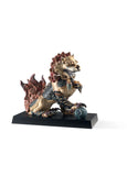 Guardian Lion Sculpture. Red. Limited Edition