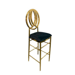 Amari Bar Stool Gold-Black RENTAL