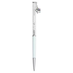 Annual Edition Crystalline ballpoint pen 2027 ballpoint pen White lacquered, Chrome plated