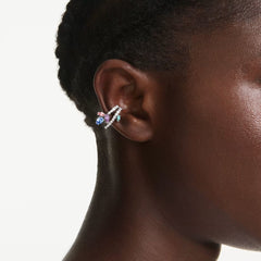 Ariana Grande x Swarovski ear cuffs Mixed cuts, Multicolored, Rhodium plated