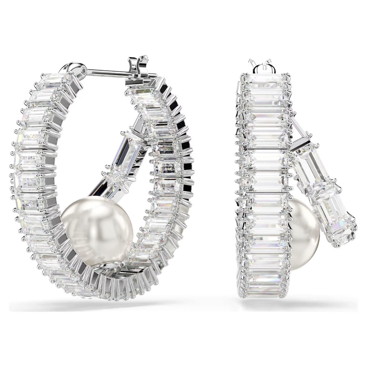 Swarovski Ariana Grande Capsule Pierced Hoop Earrings White - LAST IN STOCK