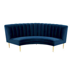 Armani Curved Lounge Sofa - Blue RENTAL
