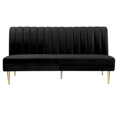 Armani Straight Lounge Sofa - Black RENTAL