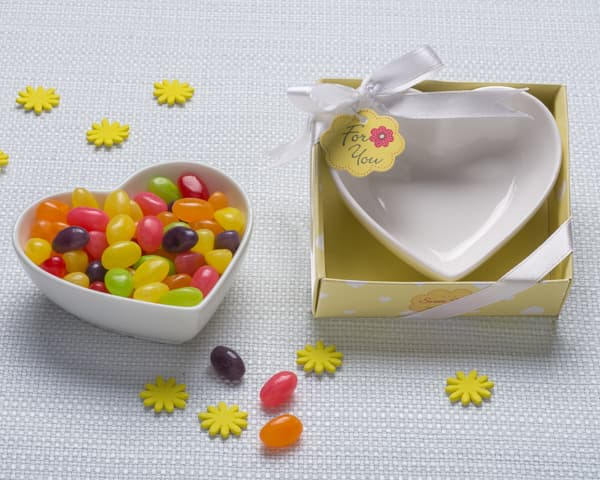 Sweet Treats Heart Shaped Candy Bowl/Trinket Dish | Minimum Order 12pc